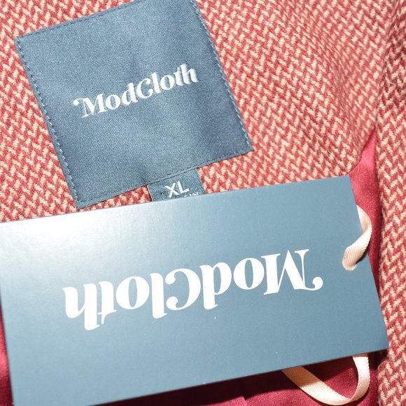 ModCloth Properly Polished Blazer Red Houndstooth - Picture 9 of 12